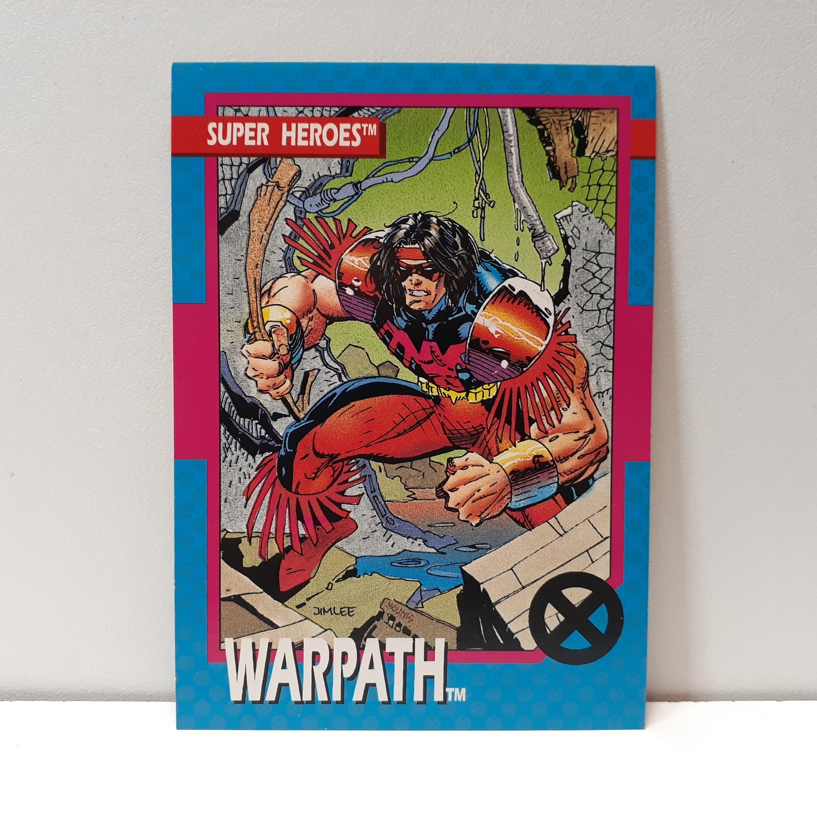1992 Marvel Impel Warpath #26 carta base supereroi