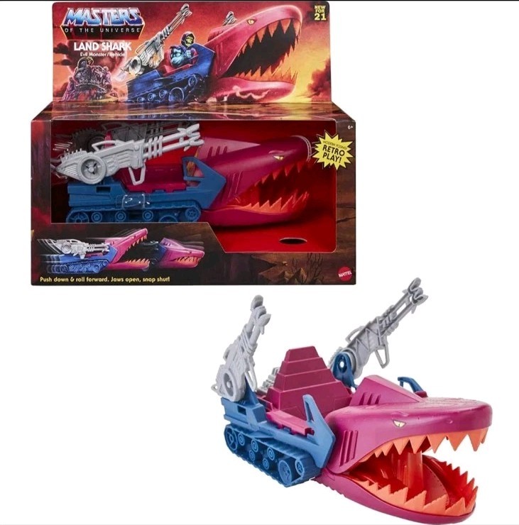 Masters of the Universe Origins Scheletri di Squalo Terra Trasporto Iconico