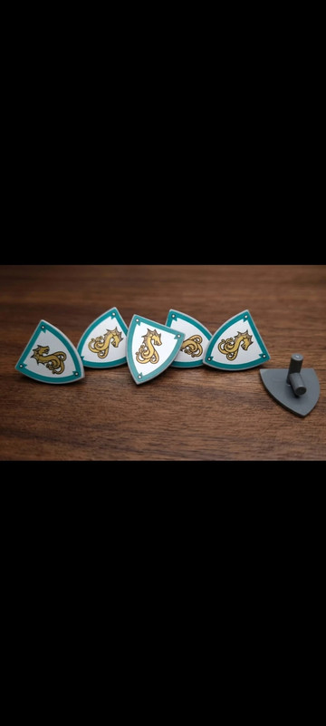 Sea Dragon Custom Shields 5 pezzi Minifigure Compatibile