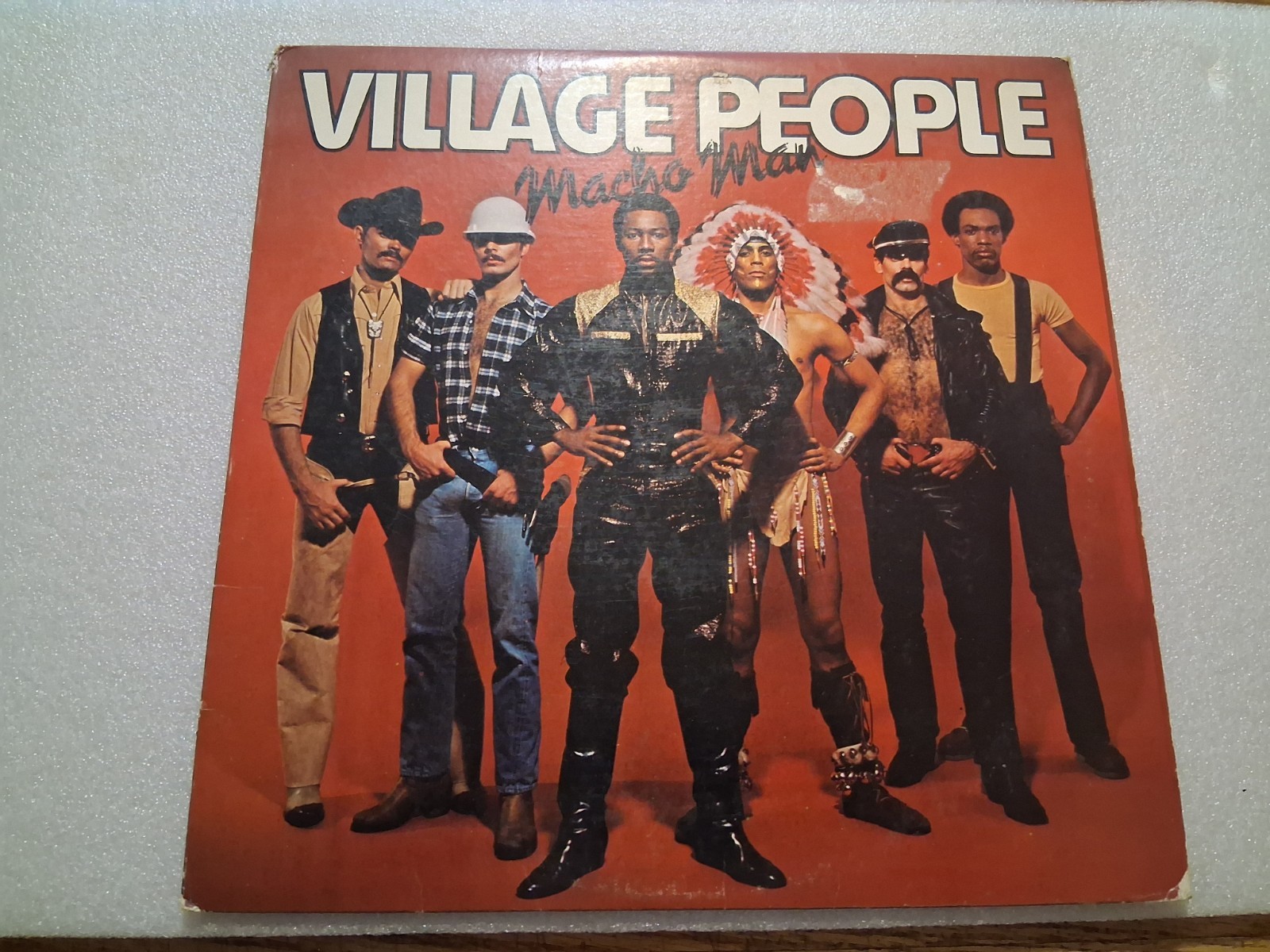 Village People Macho Man Disco Vinyl LP Casablanca 12" 33 RPM Black