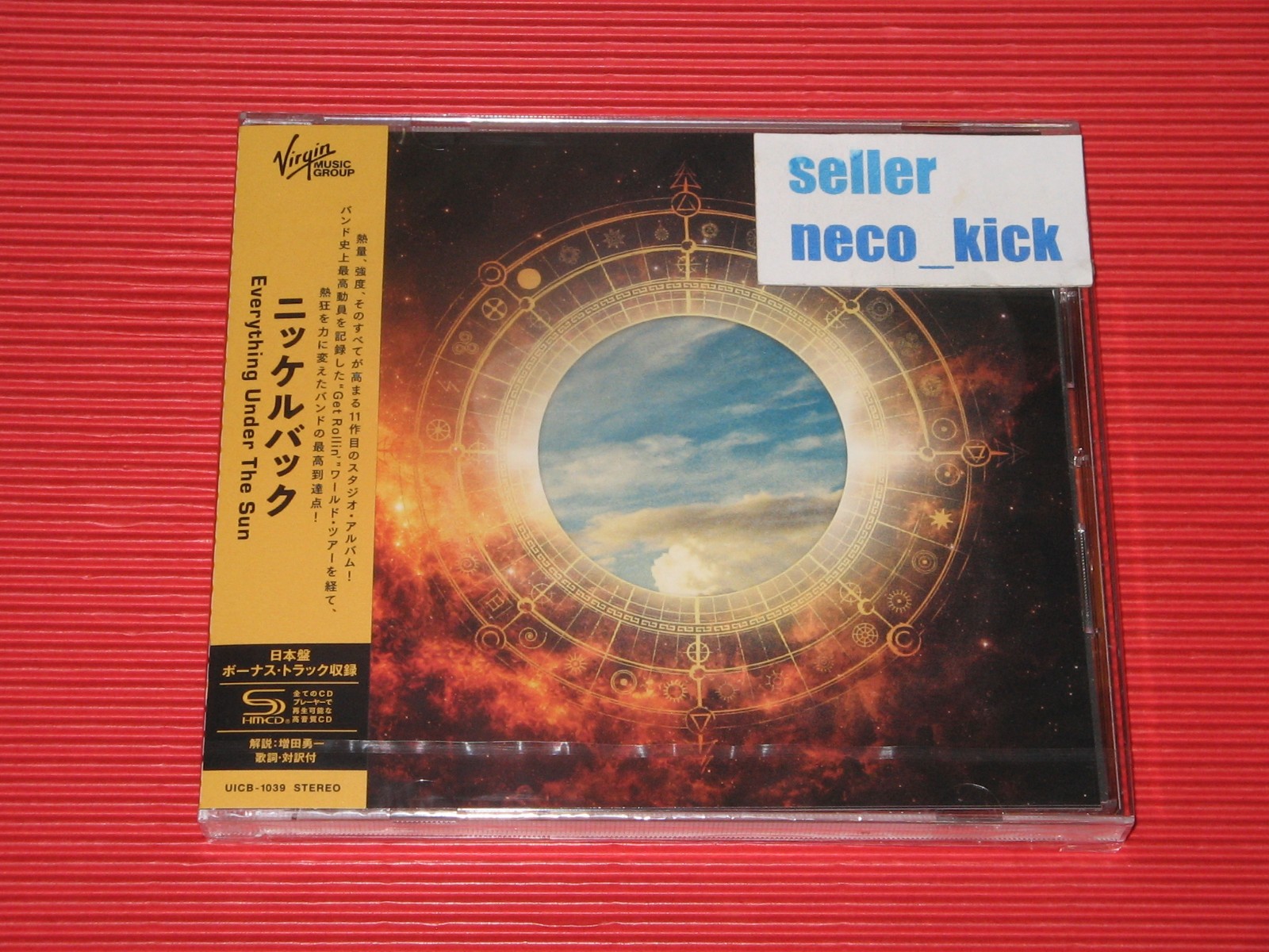11B NICKELBACK EVERYTHING UNDER THE SUN WITH BONUS TRACK JAPAN SHM CD