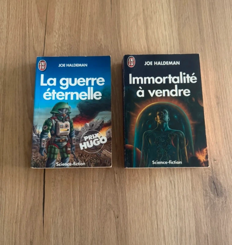 Lot 2 livres SF Joe Haldeman La guerre éternelle + Immortalité