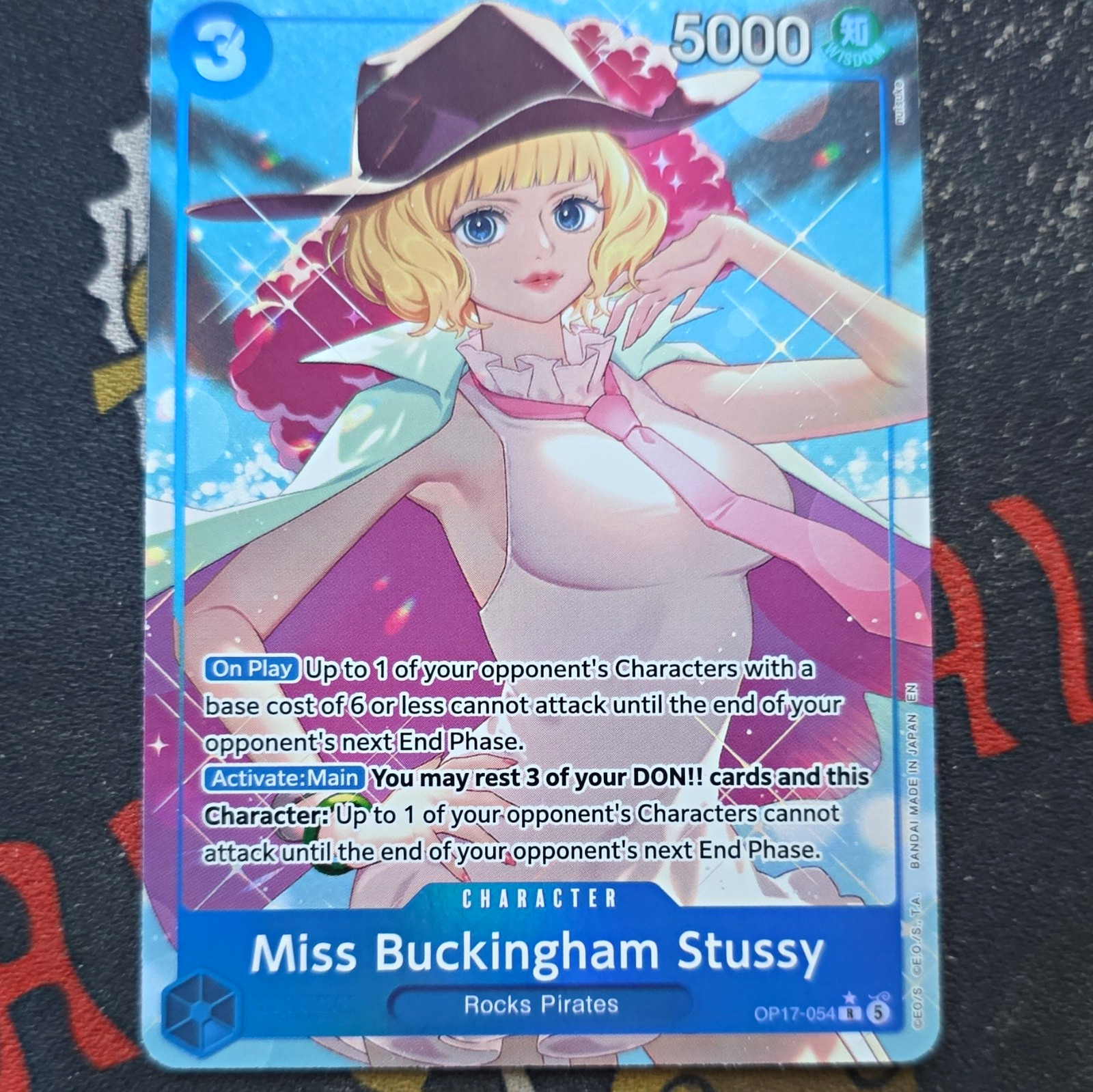 Bandai Miss Buckingham Stussy OP17-054 Rare Foil