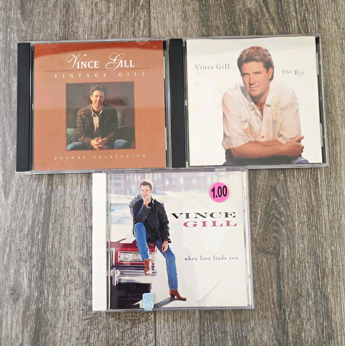 Vince Gill 3 CD Lot Vintage Gill The Key When Love Finds You MCA Country