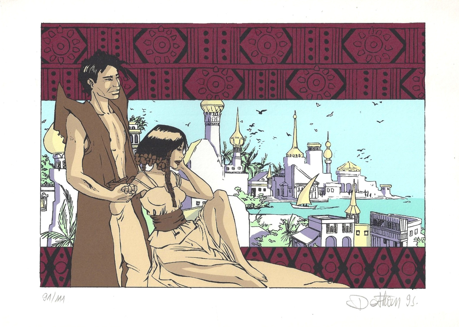 DETHAN - MEMOIRE DE SABLE (div) (SERIGRAPHIE N°/Signé) NEUF
