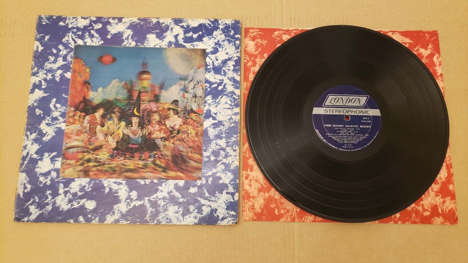 The Rolling Stones -Their Satanic Majesites Request- Vinyl Record Lenticular GD!