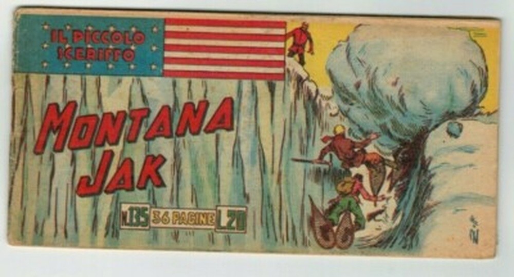STRISCIA ORIGINALE IL PICCOLO SCERIFFO I SERIE N. 135 DEL 1951 - RARO