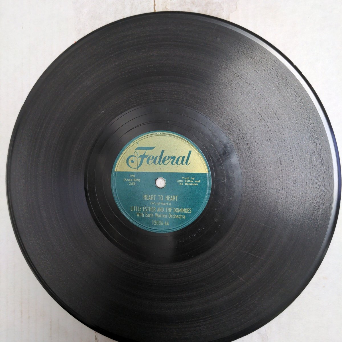 Little Esther & The Dominoes DOO-WOP 78 Heart to heart / Lookin for a man  VG+