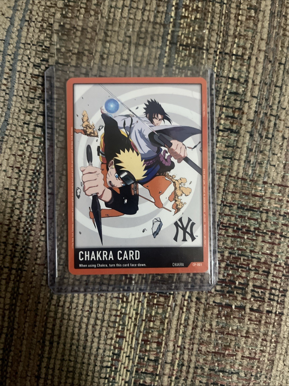 Bandai Naruto Gioco di Carte Chakra Card Promo New York Yankees