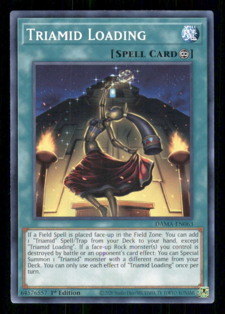 Triamid Loading DAMA-EN063 Comune Alba di Maestà Yu-Gi-Oh 1° Edizione Near Mint
