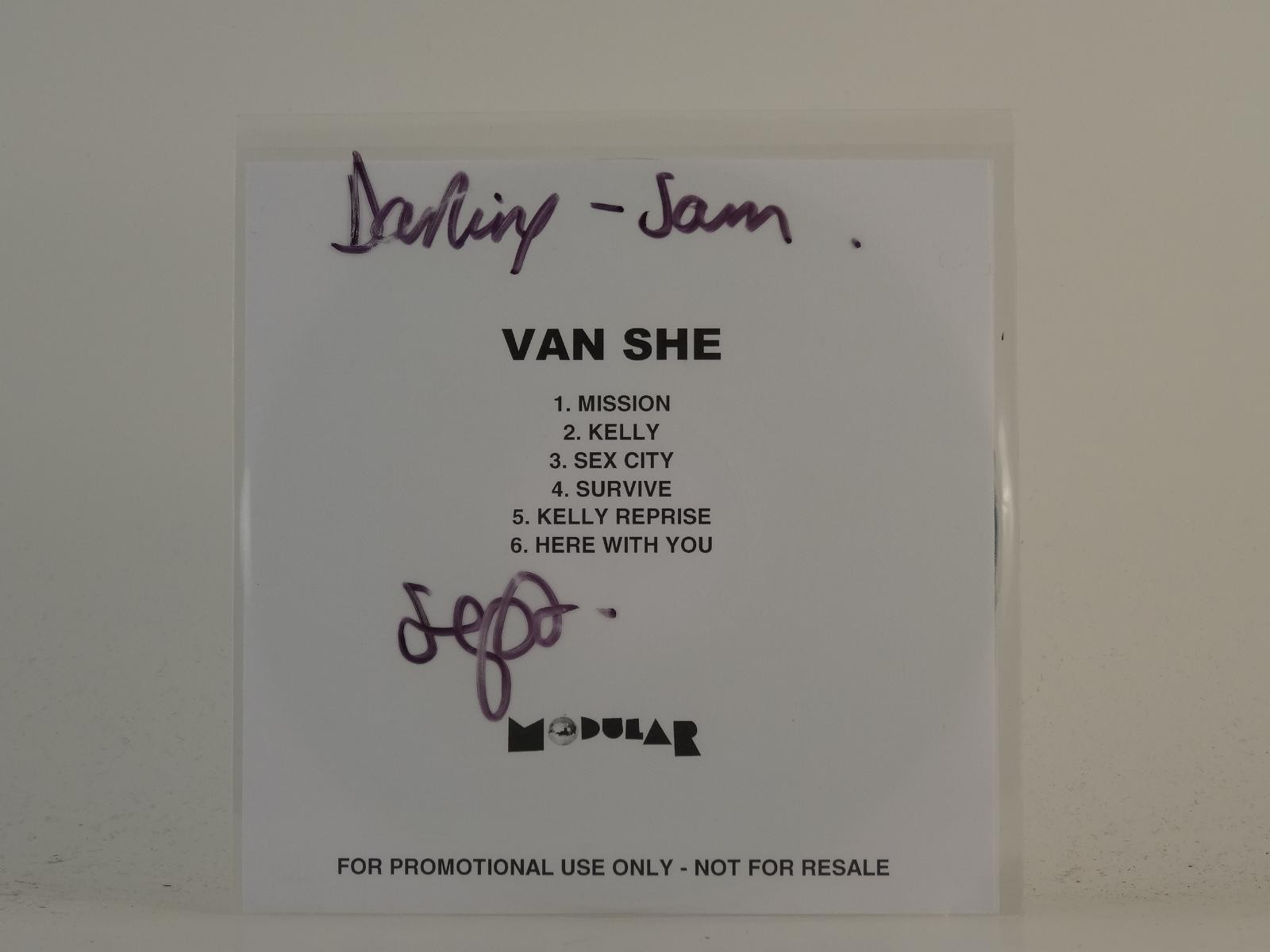 VAN SHE MISSION (H1) 6 Track Promo CD Single plus White Sleeve MODULAR