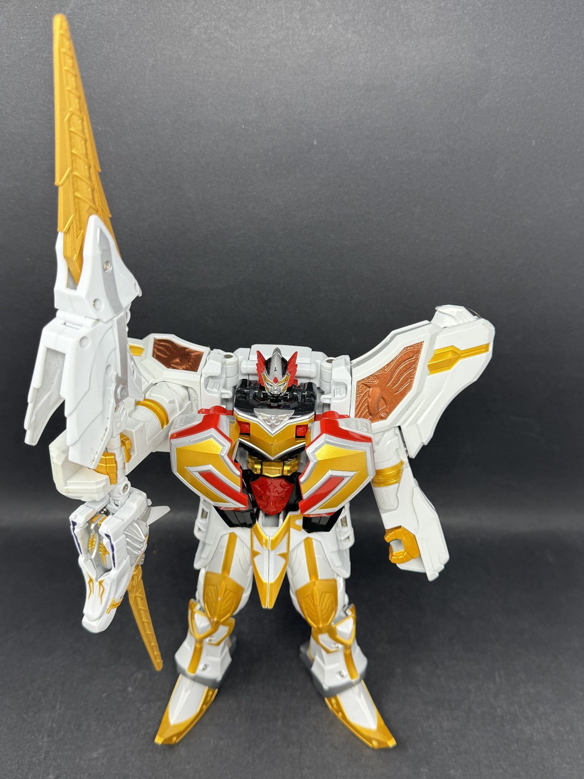 Modellino Power Ranger Mystic Force DX Saint Kaiser Unicorn Megazord quasi completo