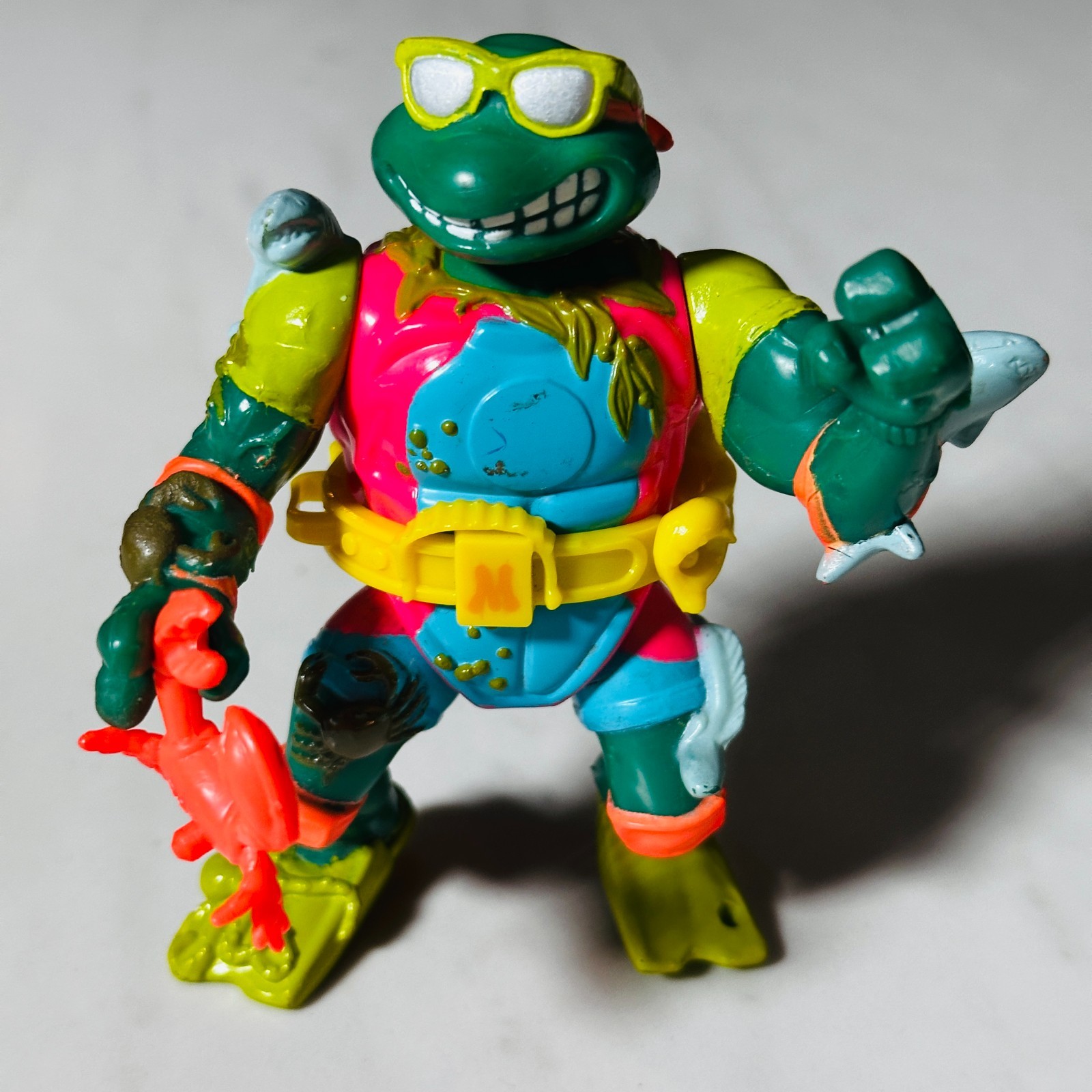 Figurina vintage 1990 TMNT Teenage Mutant Ninja Turtles MIKE the SEWER SURFER
