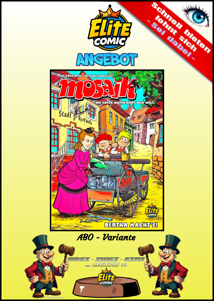 Mosaico 591 - Il primo viaggio in auto al mondo - Bertha lo fa 💥 Variante ABO 💥