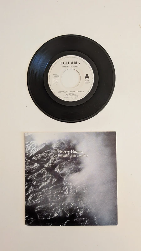 Thierry Hazard – Les brouillards de Londres - Disque vinyle 45 tours