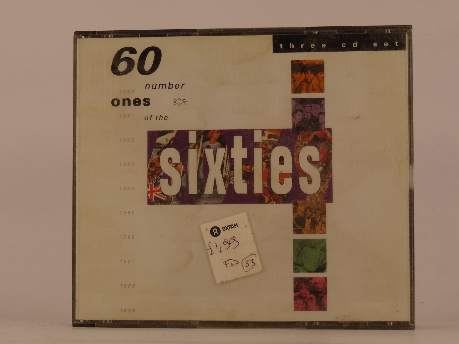 VARIOUS ARTISTS 60 NUMBER ONES OF THE SIXTIES (THREE CD SET) (Z53) 20+ Track CD 