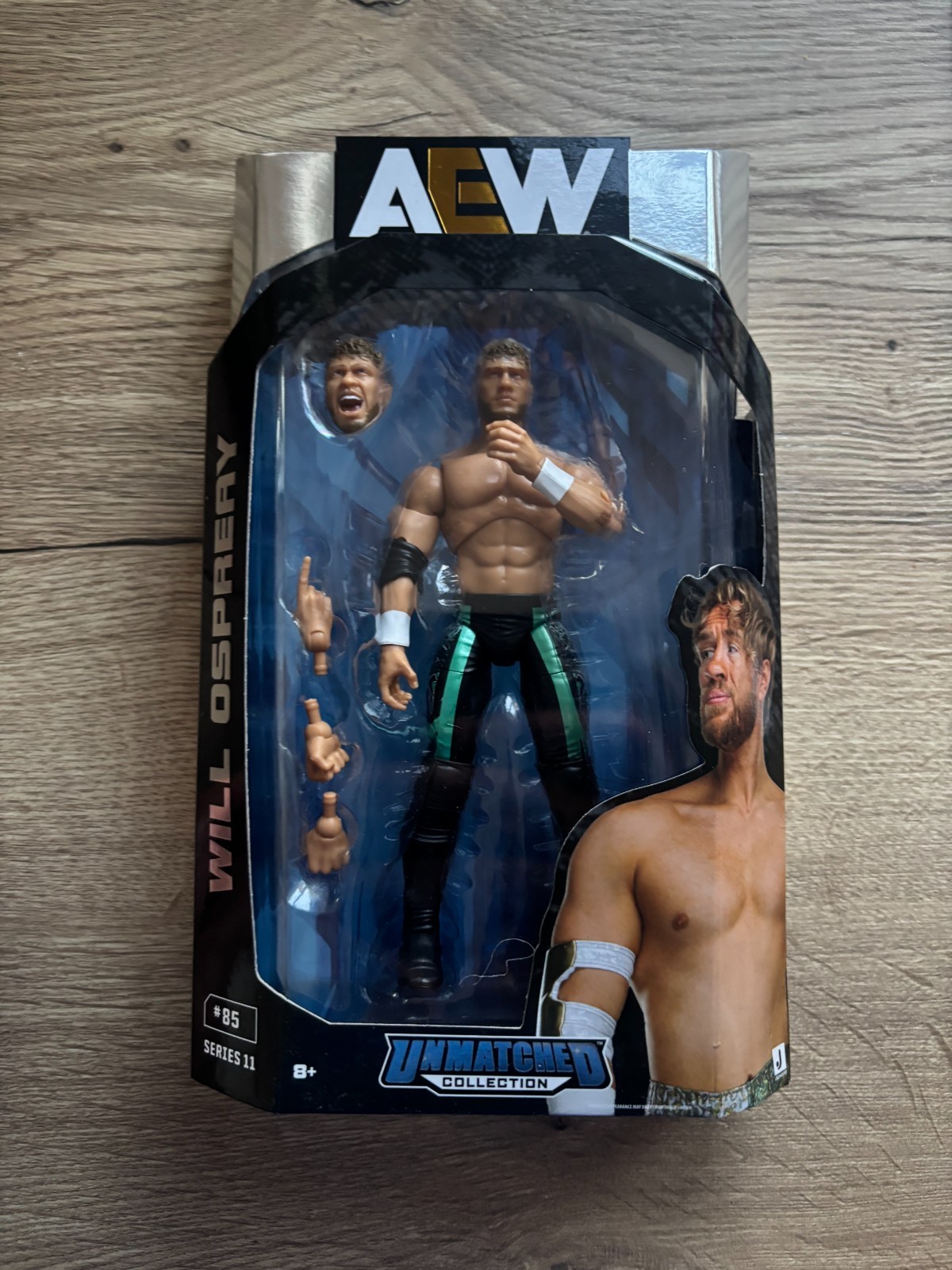 AEW UNRIVALED WILL OSPREAY FIGURE NUOVO SIGILLATO RARO