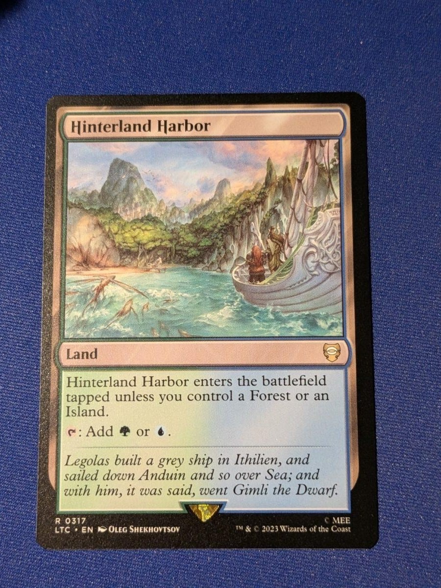 Hinterland Harbor Tales of Middle-earth Commander #317 quasi nuovo MTG