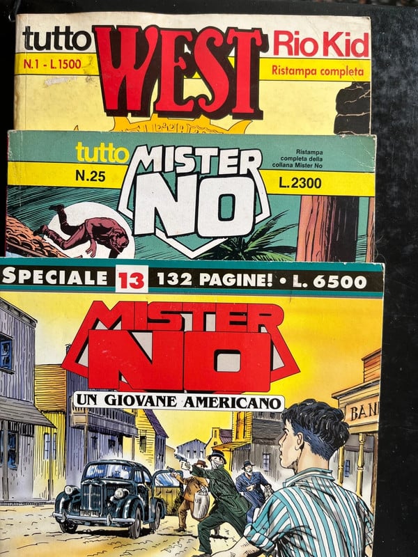 Tre fumetti usati vecchi : Rio kid e due mister no
