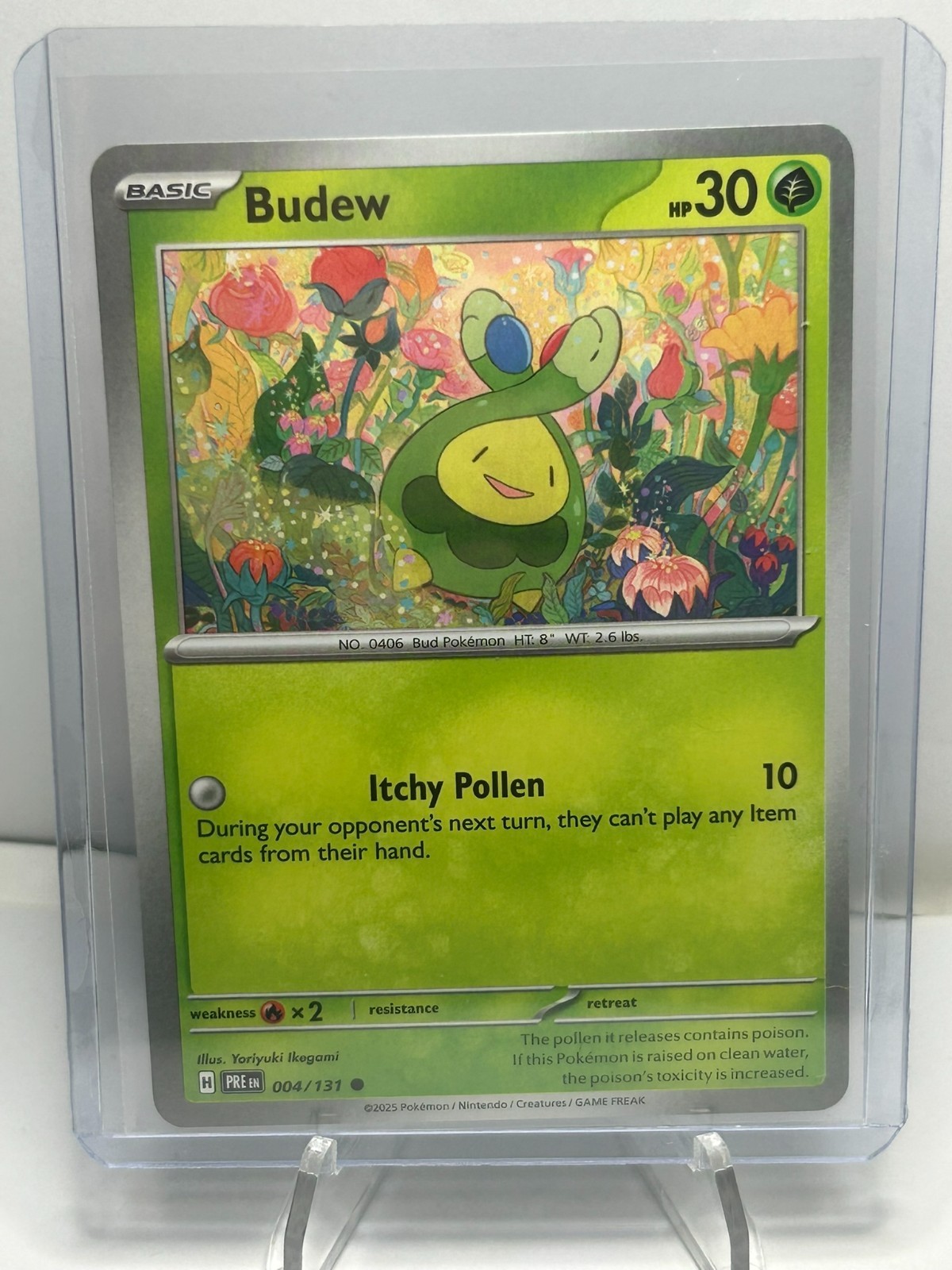2025 Pokemon Evoluzioni Prismatiche Budew 004/131 - Questo è quello per il tuo Deck!