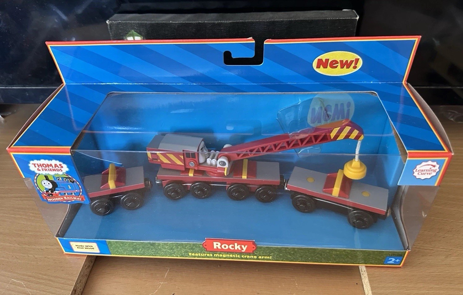 Treno Thomas in legno curva di apprendimento 2007 1° edizione Rocky! Nuovo! Vedi il mio negozio!