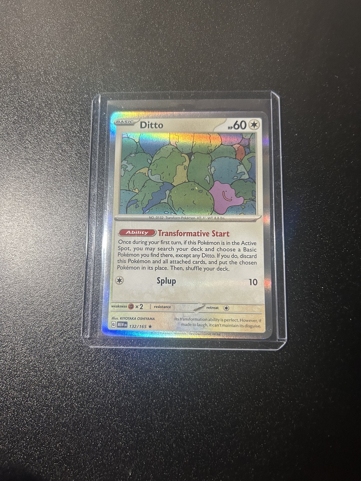 MEGA POKEMON XY EVOLUTION 2023 DITTO HOLO ULTRA RARA 132/165