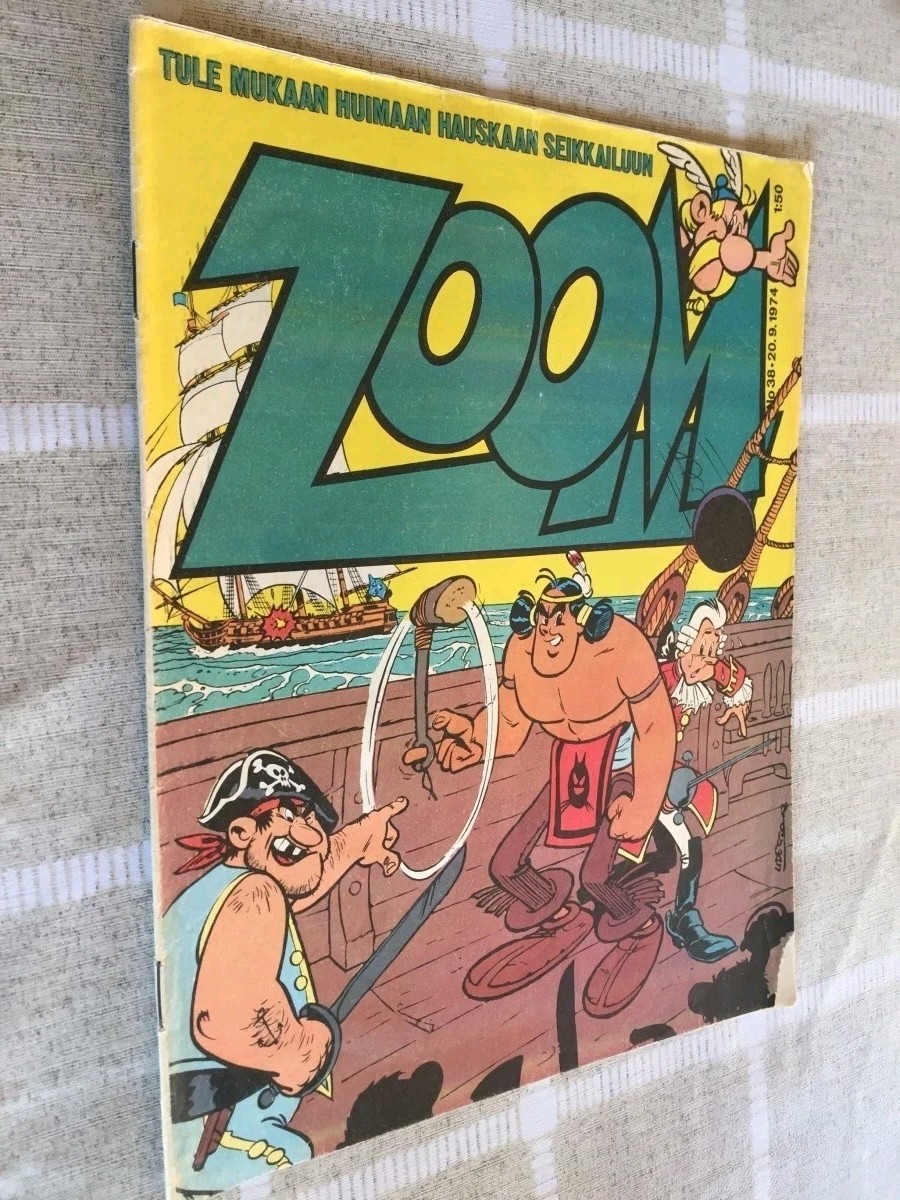 Zoom 1974 rivista fumetti Oumpah Pah Asterix Finlandia finlandese fumetto Umpah Pah