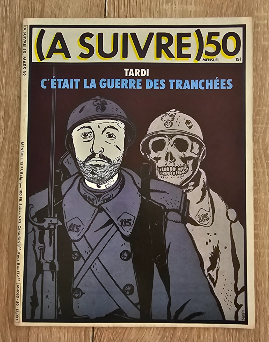 A SUIVRE ** N° 50  ** MARS 1982 TARDI/ALTAN/COMES/MANARA
