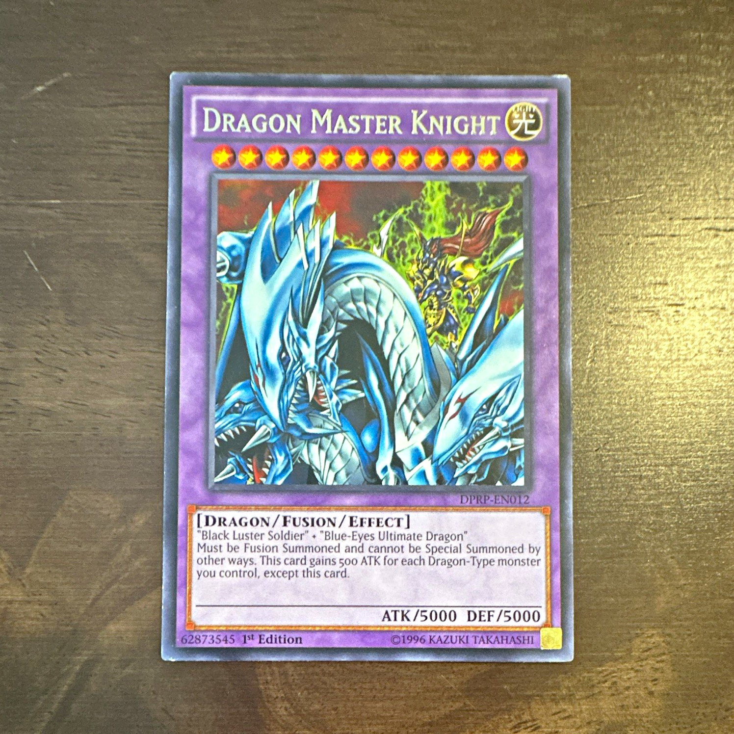 Konami Dragon Master Knight DPRP-EN012 Secret Rare Holo 1st Ed