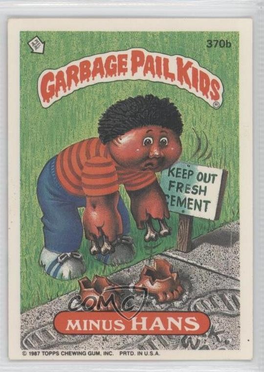 1987 Topps Garbage Pail Kids Series 9 Minus Hans #370b 1s7