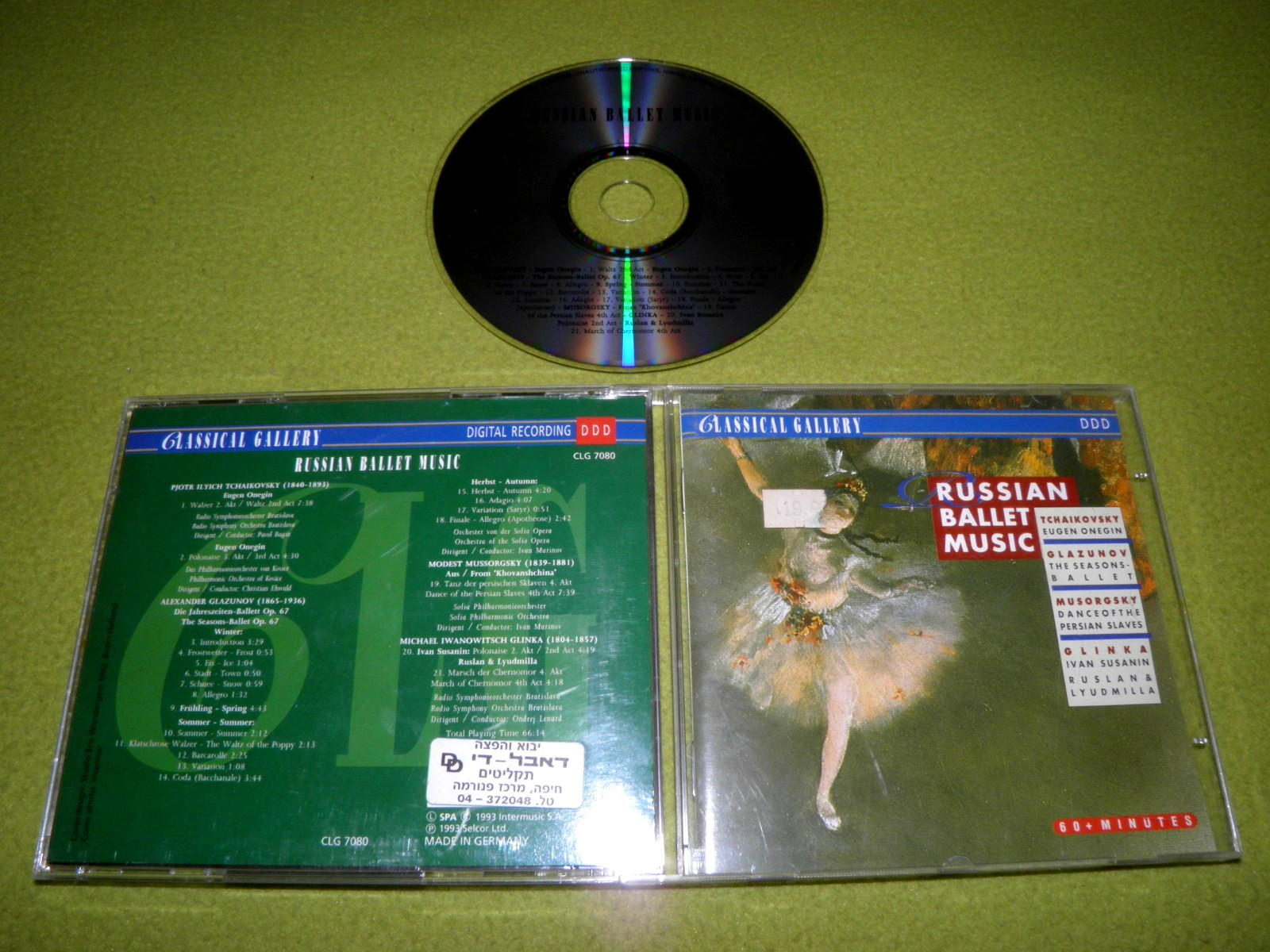 Tchaikovsky - Glazunov - Mussorgsky - Glinka : Russian Ballet Music RARE 1993 CD