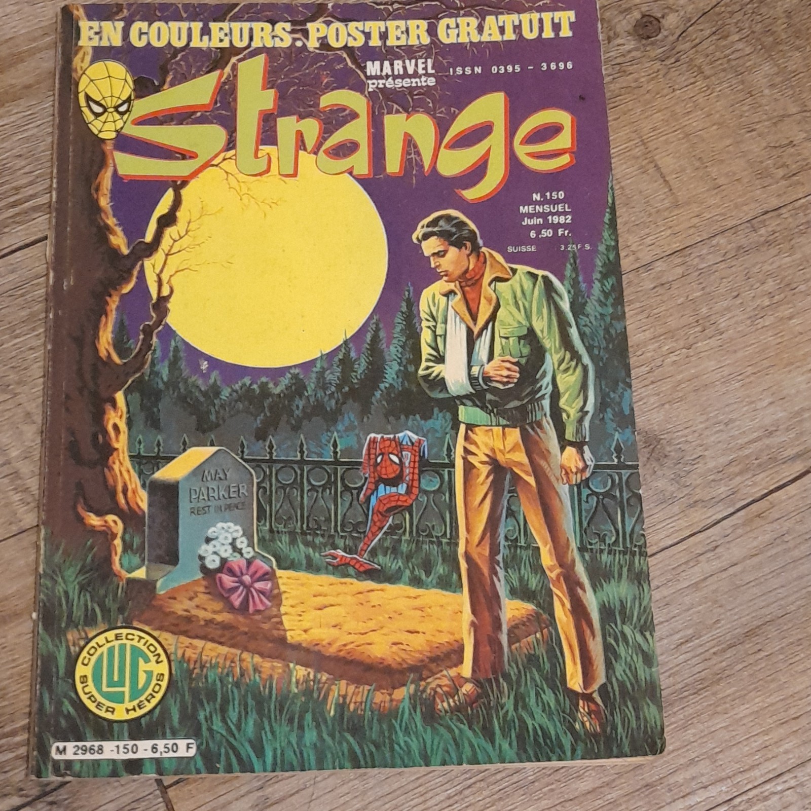 Lug Strange n°150 Juin 1982 Marvel revue BD couleur Spider-Man Iron Man poster