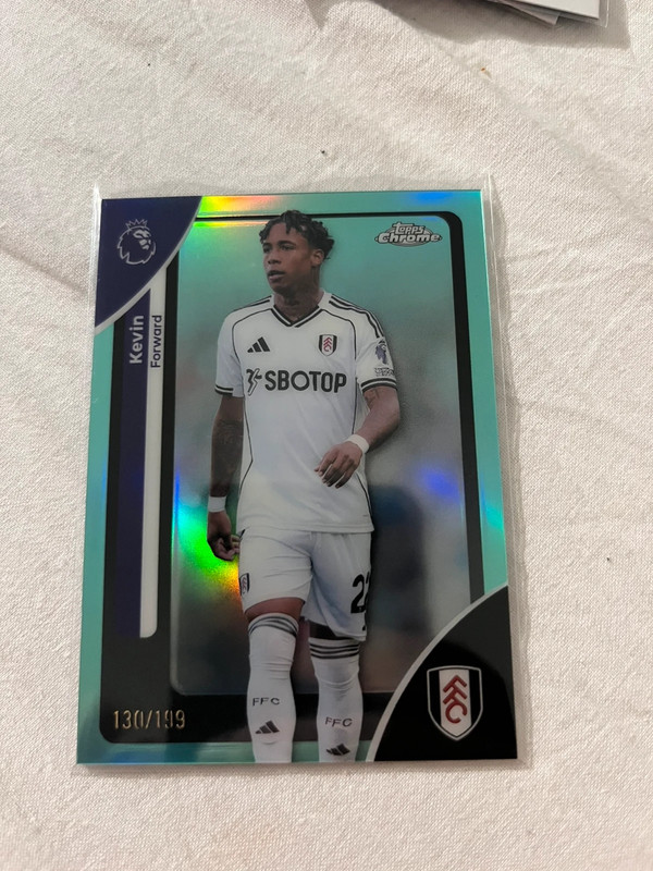 Carte foot topps chrome kevin 130/199