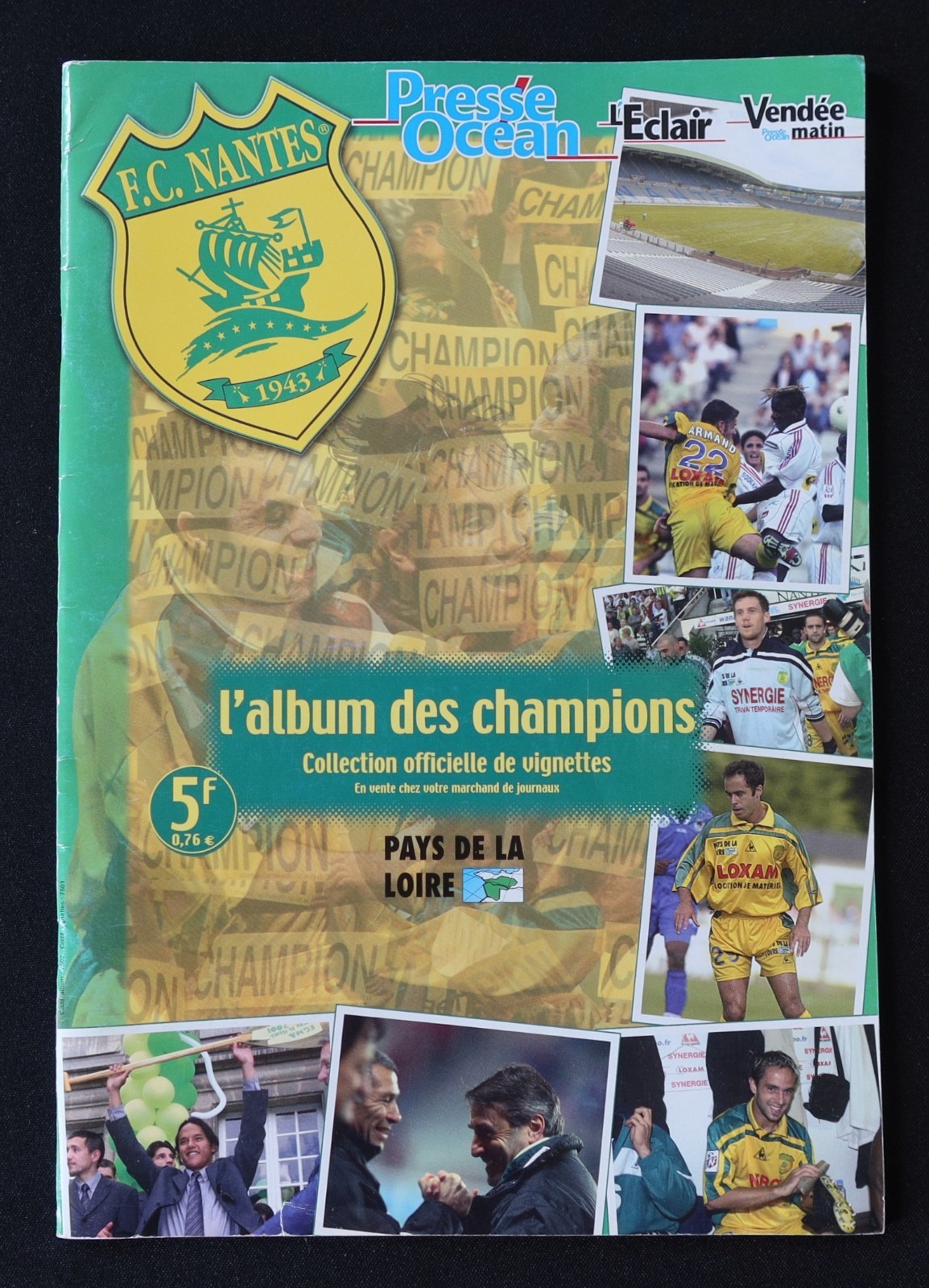 FC NANTES 2021 L'Album des champions vignette vierge no Panini