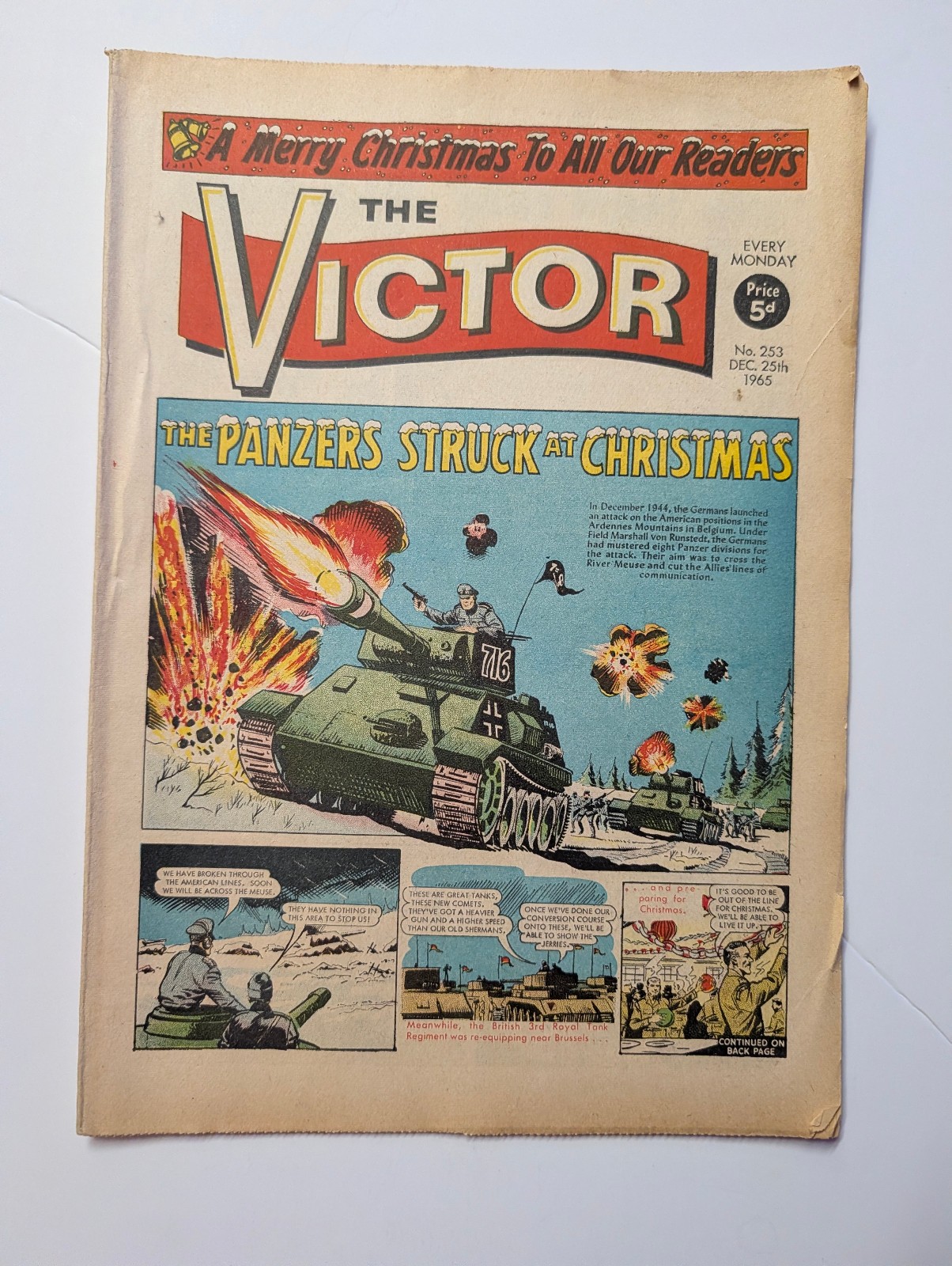 The Victor Comic, No 253 December 25th 1965. Xmas Issue.