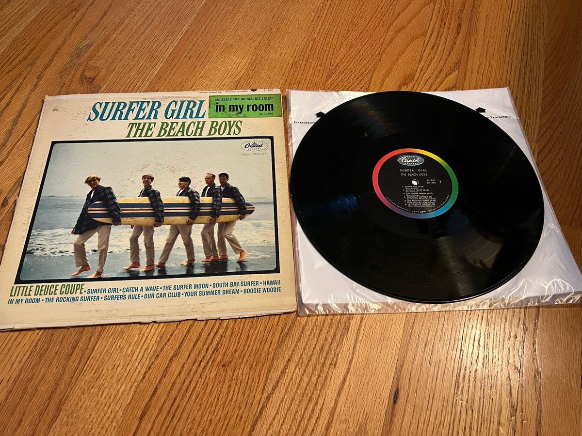 The Beach Boys - Surfer Girl 1963 US Mono 1st Press VG Vinyl Cover Damaged