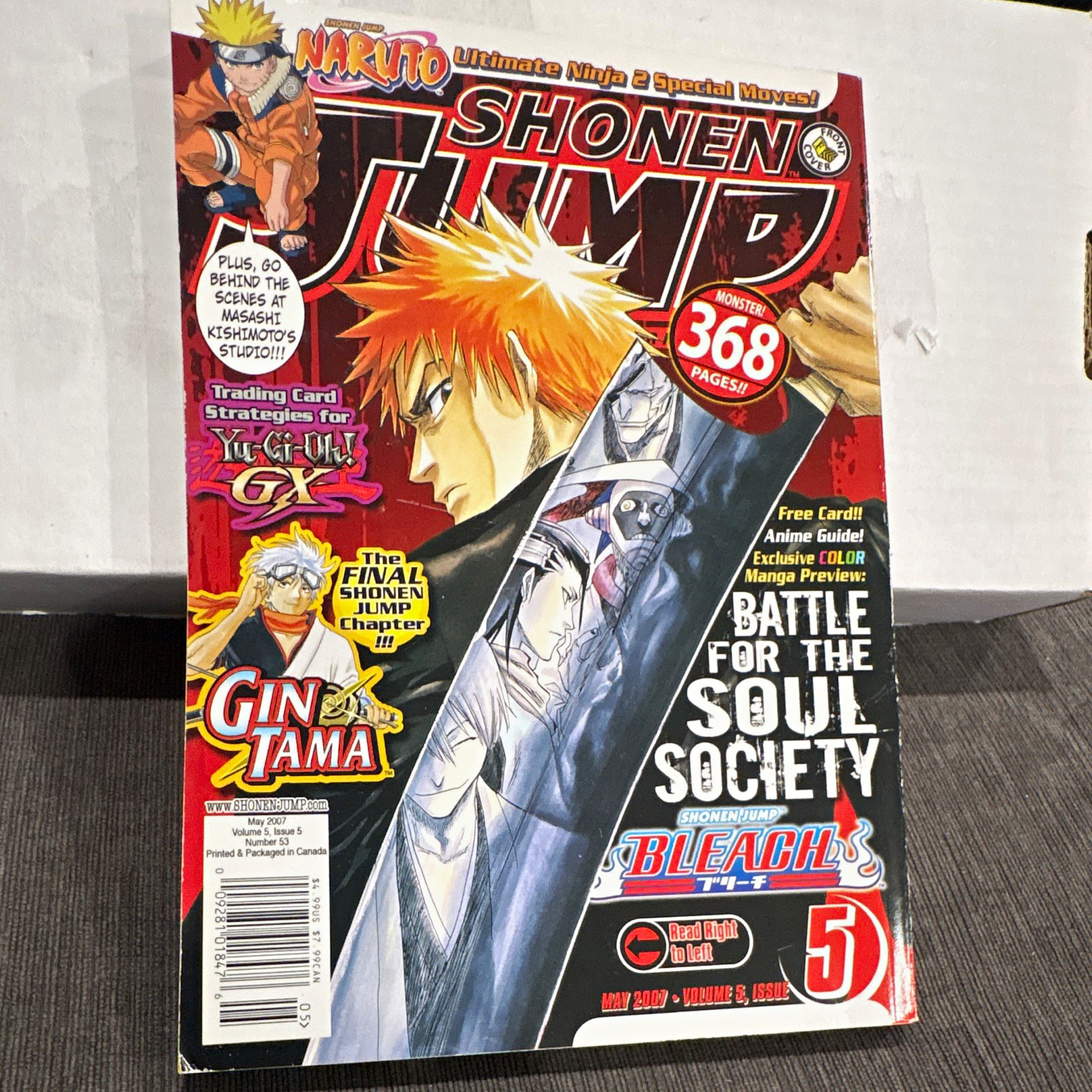Shonen Jump Vol 5 #5 Maggio 2007 Bleach/Naruto Ichigo/Naruto VIZ EN