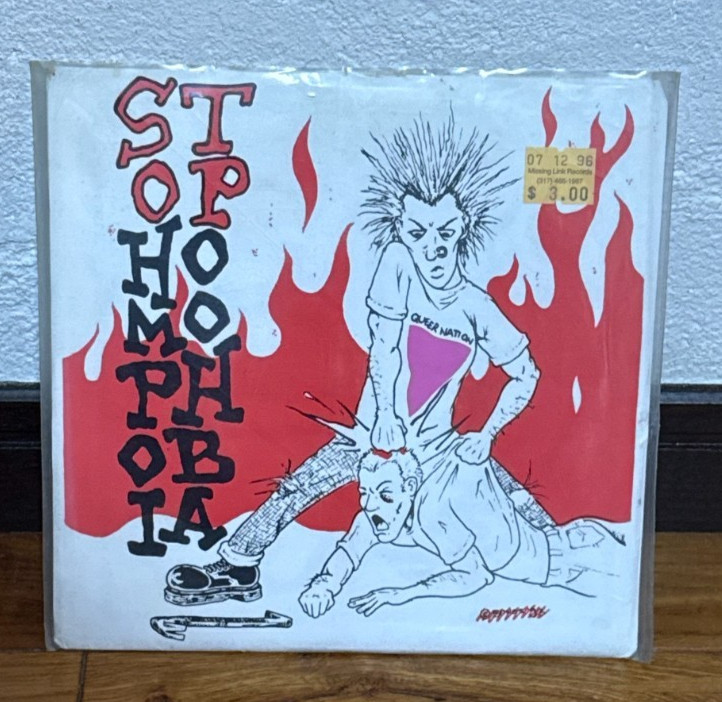 Stop Homophobia 7" 1994 Pansy Division Fagbash Turkey Baster Queercore Punk