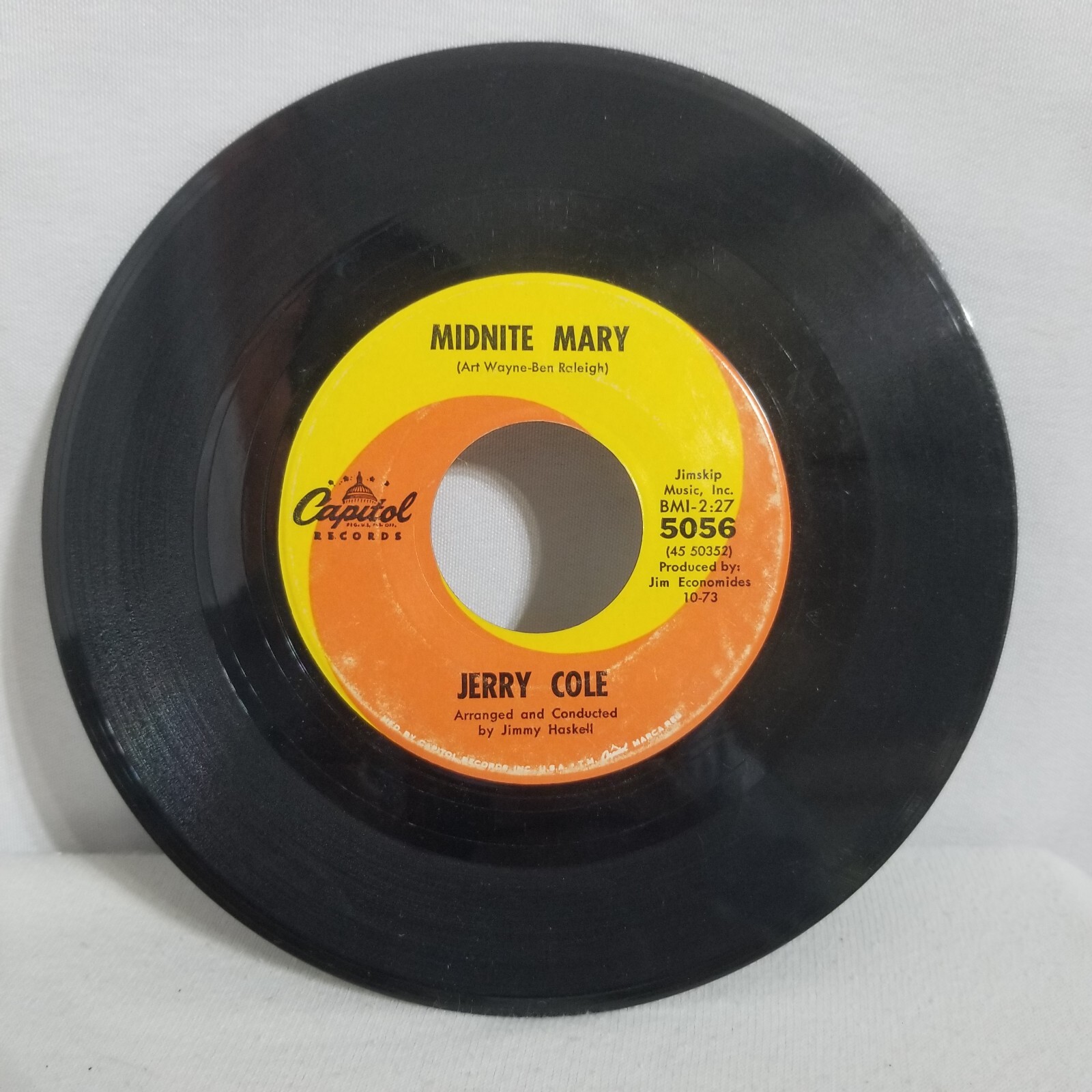 Jerry Cole "Land Of Dreams"/ Midnight Mary" 45 Vinyl Record