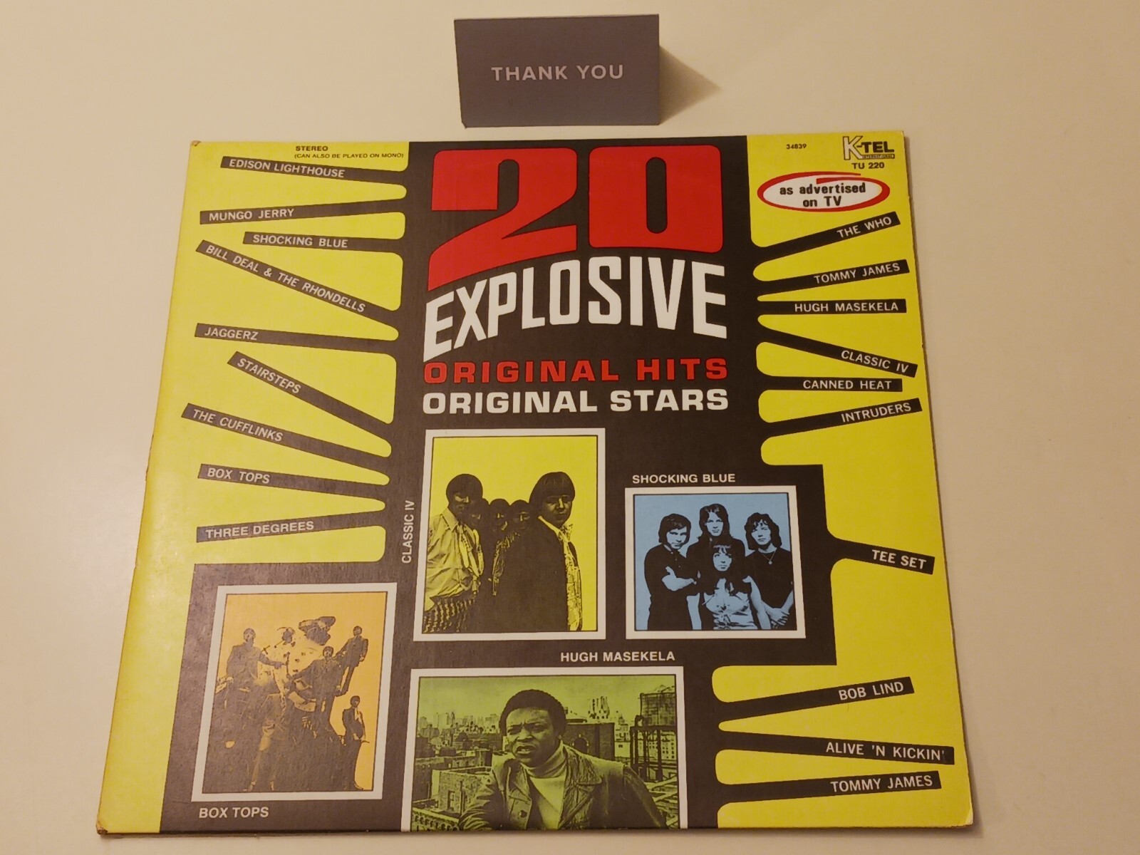 20 Explosive Original Hits by 20 Original Stars Vintage Rare