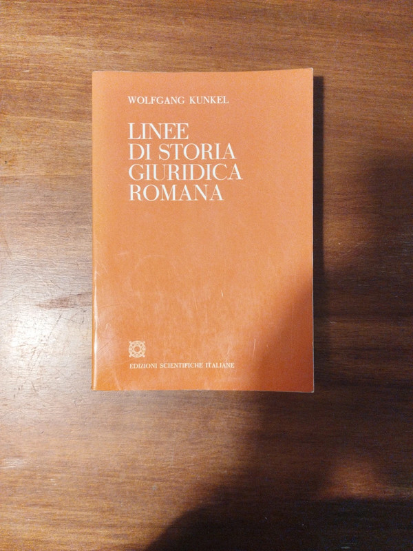 Linee di storia giuridica romana di Kunkel