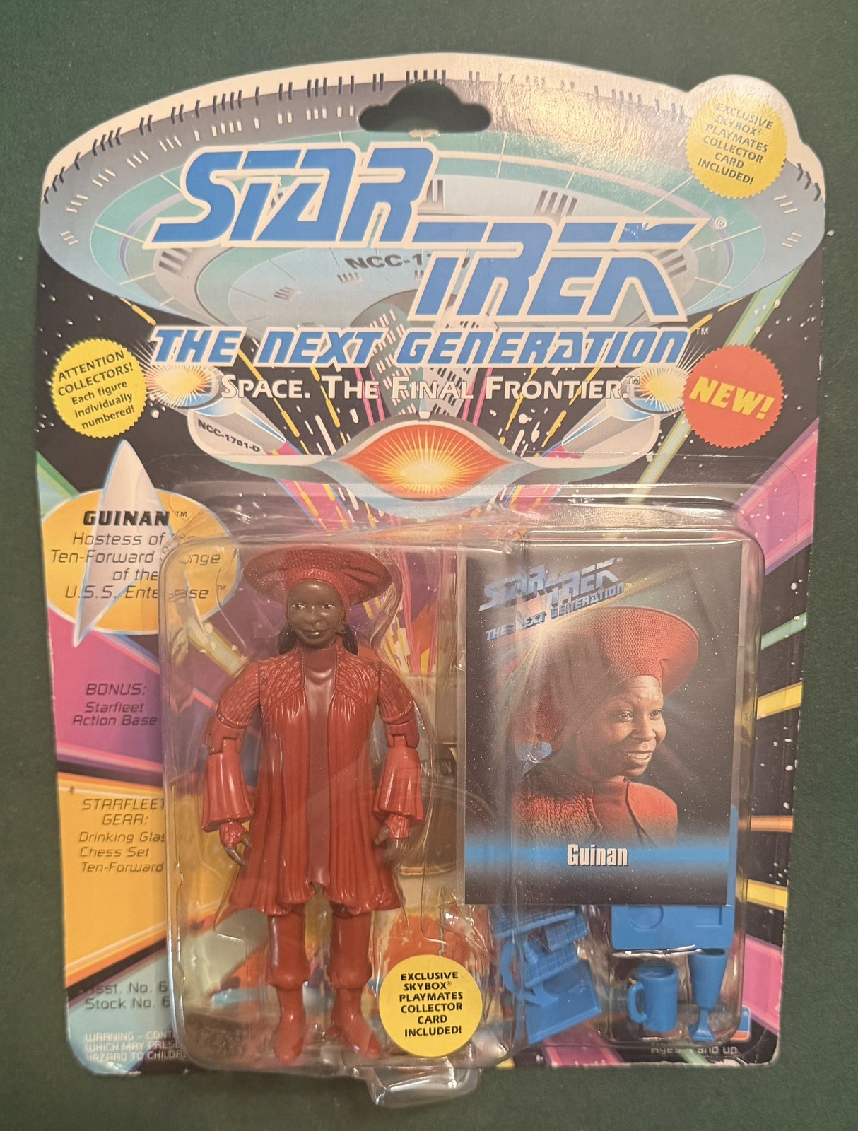 Star Trek Next Generation GUINAN Action Figure Playmates 1993 Whoopi Goldberg