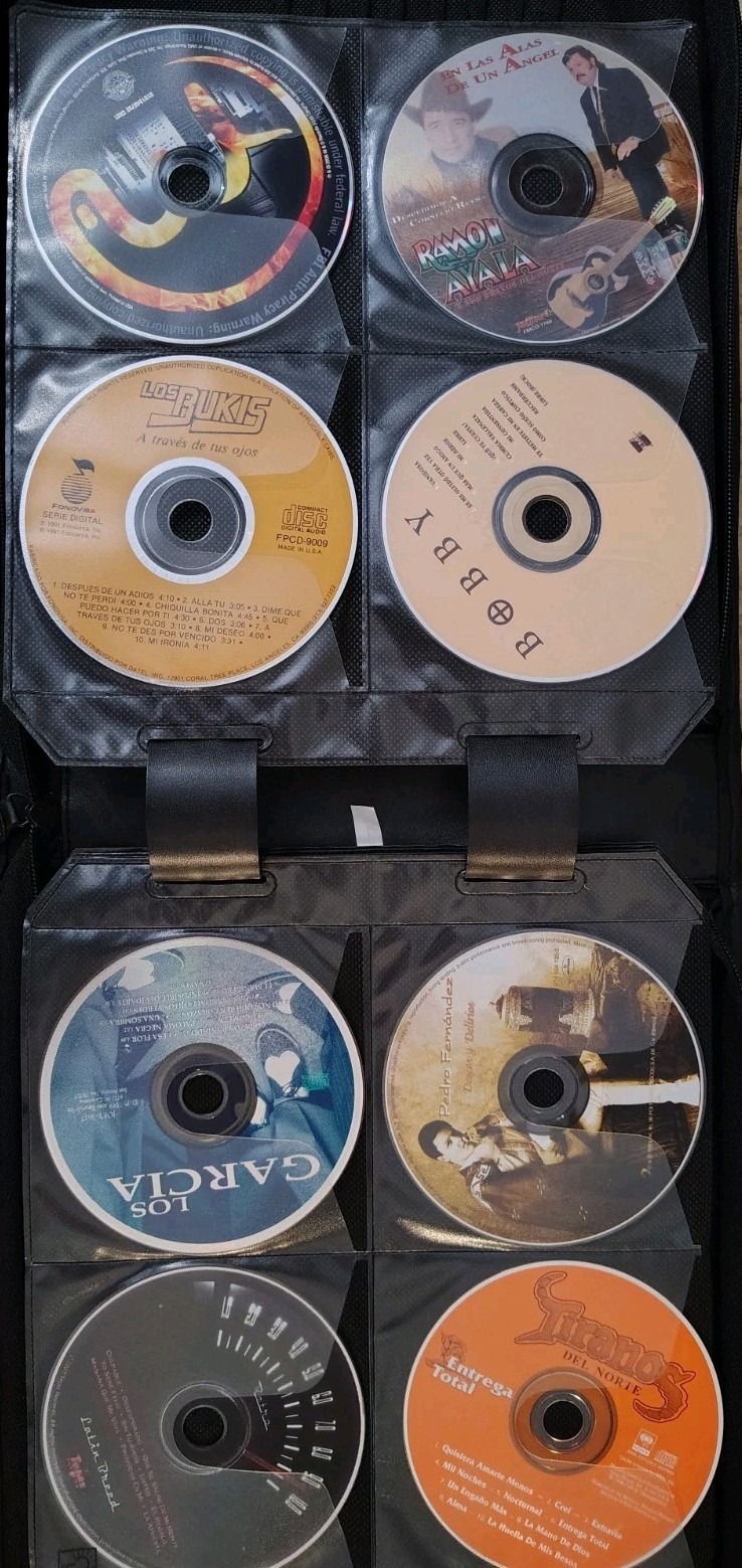 35 Tejano Latin CD Lot Binder Los Bukis Ramon Ayala Bobby Pulido Mixed Condition