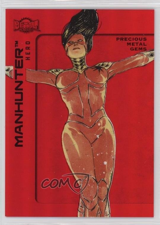 2025 Skybox Metal Universe Batman PMG Rosso 78/100 Manhunter #5 1v6i