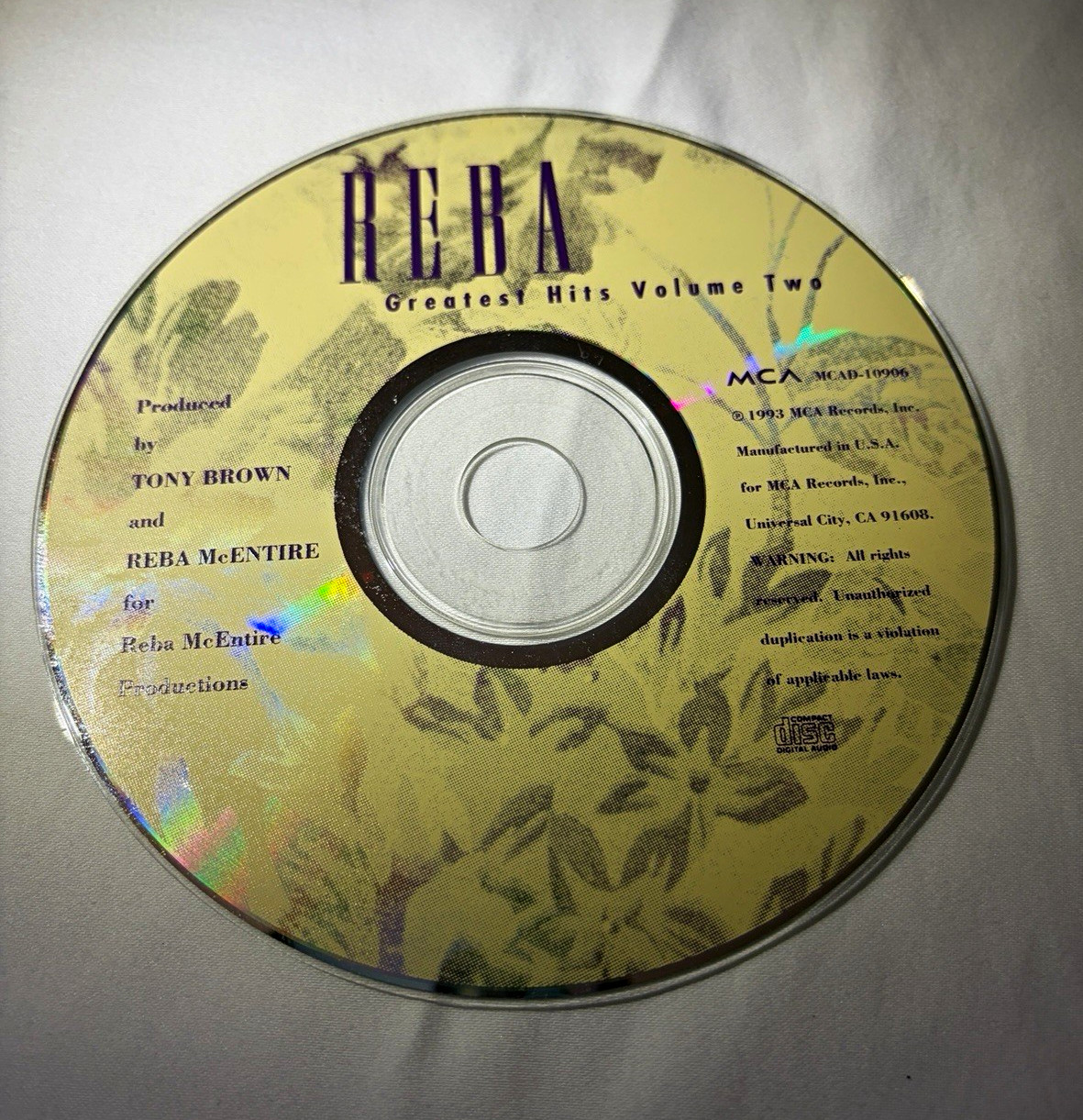 Reba McEntire Greatest Hits Volume Two CD 1993 MCA MCAD-10906 Country