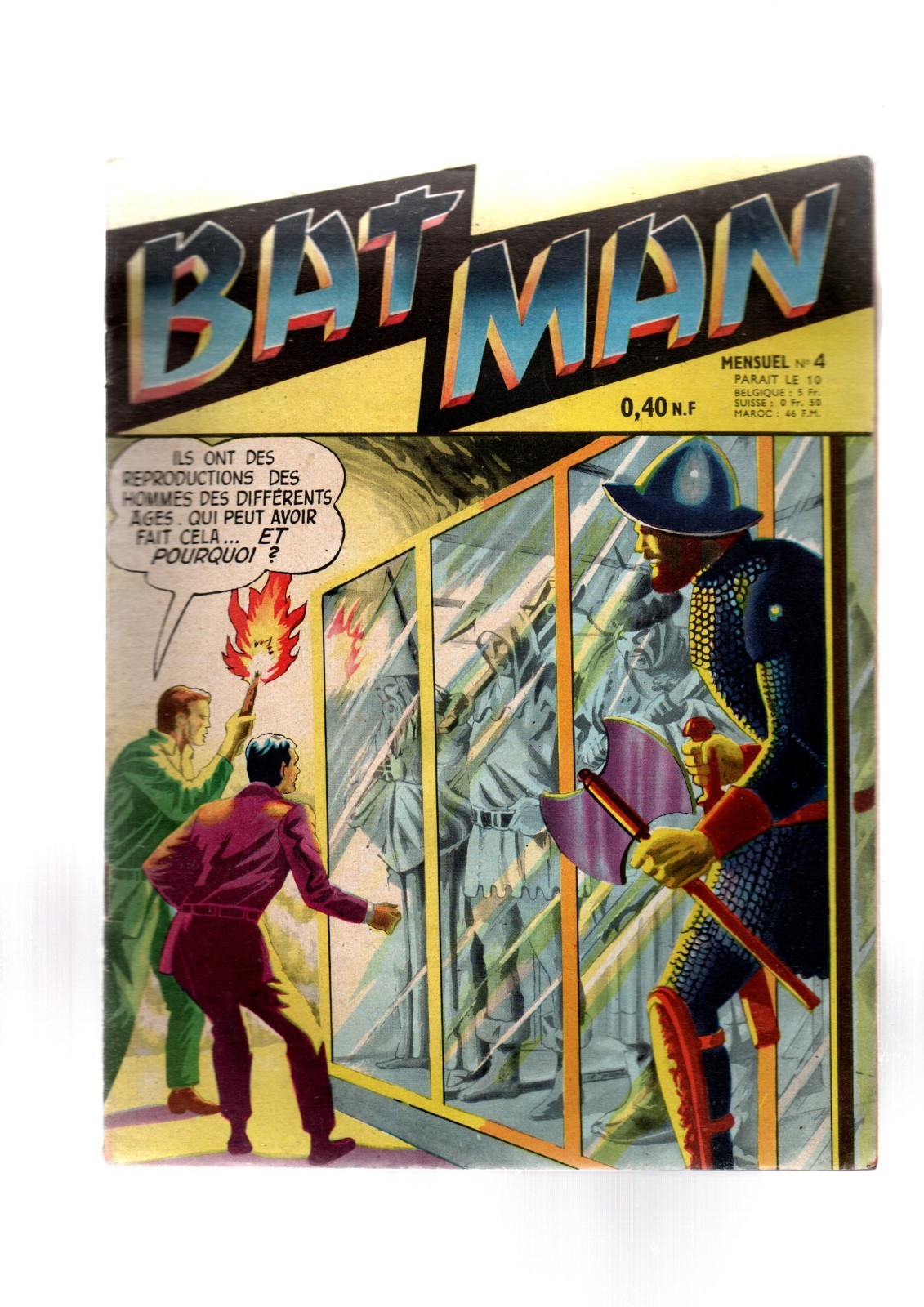 BATMAN n°4. Editions ARTIMA 1960. Récit complet en TBE