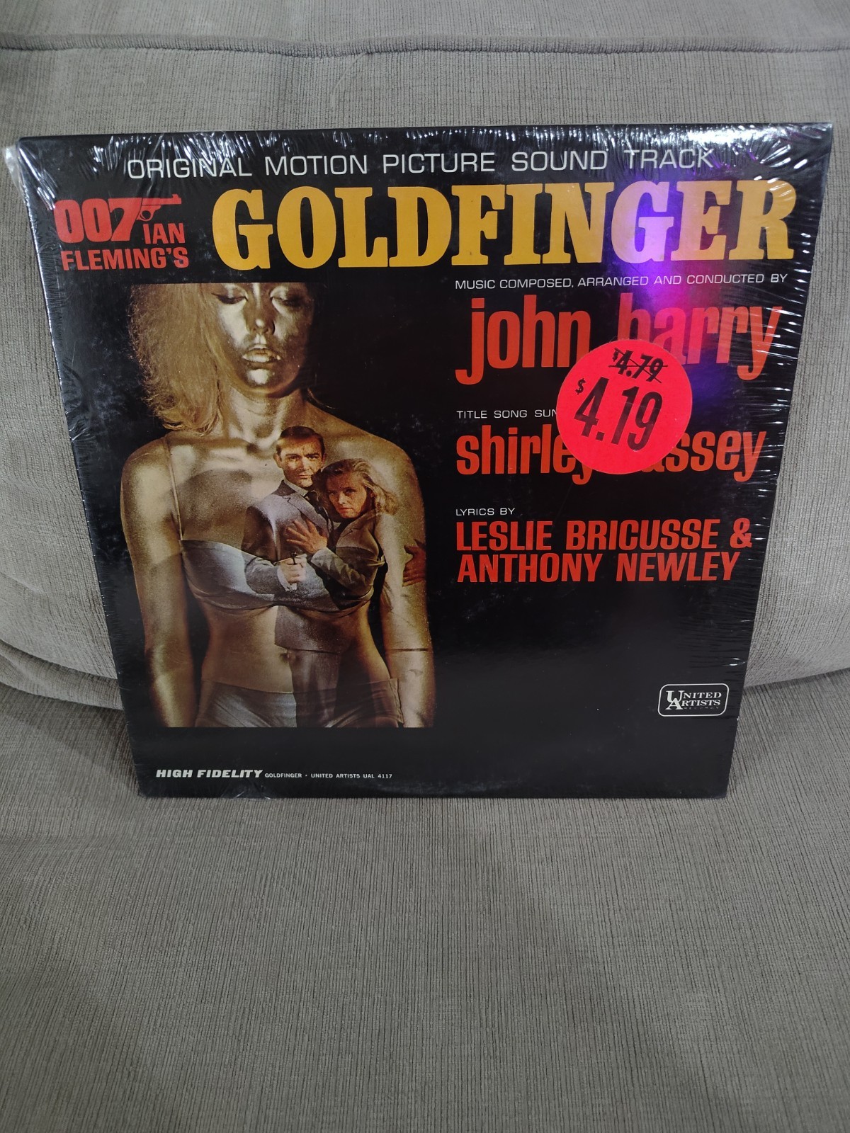 007 GOLDFINGER SOUND TRACK LP United Artists  High Fidelity New Sealed