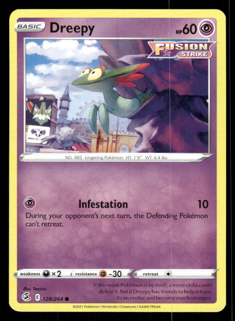 Dreepy Fusion Strike 128/264 Common Pokémon — English NM