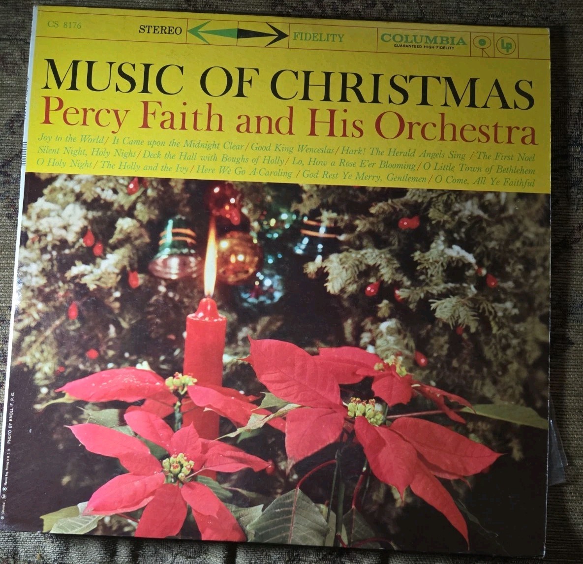 PERCY FAITH and His Orchestra: MUSIC OF CHRISTMAS Holiday Music Vinyl LP Record