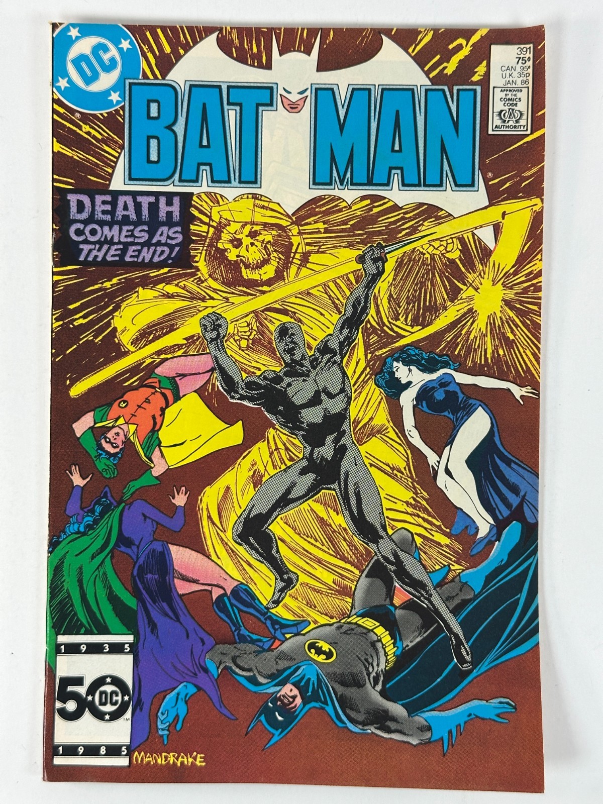 Batman #391 La morte arriva come fine DC Comics 1985 fumetto